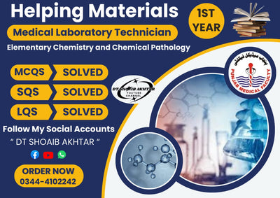 1st Year Medical Lab Technician – Helping Material (Punjab Medical Faculty – PMF)